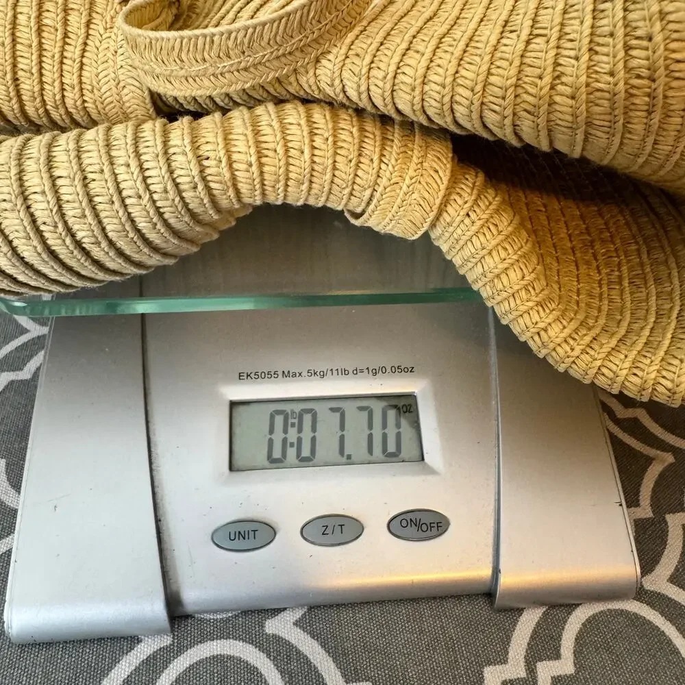 Sun and Sand Large Floppy Straw Beach Hat Summer Vacation Beach Pool Cruise Tan